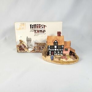 Lilliput Lane "Saddlers Inn" 1987 Vintage Miniature Cottage House w/ Box